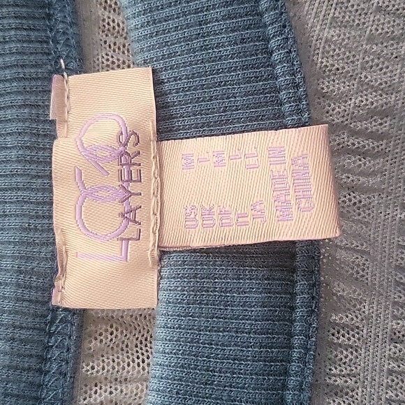 Blue Sheer Top - Picture 2 of 2